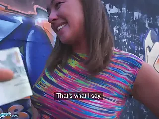 Elisa Tiger bends low in the shadows under the highway, her cravings met with hard doggystyle thrusts that make the ground rumble beneath them. A fleeting breeze carries whispers of excitement, mixing with the raw grunts that pierce the night air. Every forceful motion builds to a shattering high, turning the public thrill into an unforgettable rush of forbidden heat.