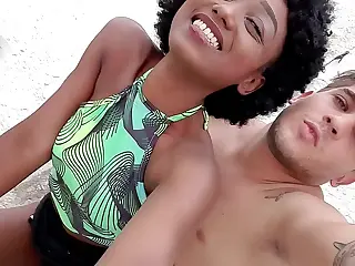 Camila Flowers gets devoured with samba beats pounding in the background, that favela scene turning into a steamy feast of unfiltered desire. Salt from the air clings to skin like a lover's touch, fueling rhythms that build to explosive climaxes in a haze of sweat and rhythmic ecstasy.