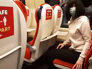 A public train flash ignites when a stranger girl grips and sucks with fierce hunger, the metallic clang of the rails blending with muffled gasps in the packed car, turning a risky outdoor escapade into a blur of adrenaline-fueled ecstasy that ends in a explosive, shared secret.