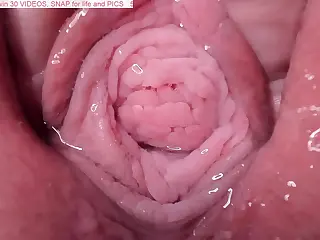 Intimate depths reveal themselves in close-up glory, bodies opening up to expose hidden wonders. Gasps accompany the exploration, turning curiosity into a visual feast. The warm glow of lights highlights every detail, making the scene profoundly engaging.