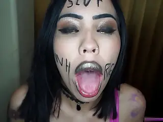 Jasmine Dark dives into a face-fuck frenzy, her lips gliding with wet sounds that fill the air like a tempting melody. A fleeting brush of fingers on flushed cheeks heightens the buildup, turning simple motions into an explosive rush toward that intense facial finish. Raw desire takes center stage, wrapping everything in a haze of unfiltered ecstasy.