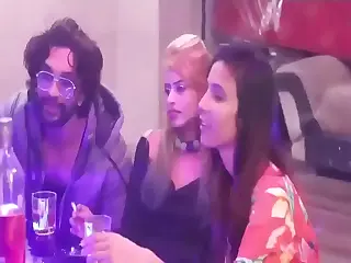 Hot Desi babes turn a birthday party into a chaotic group sex frenzy, where laughter mixes with the slick slide of skin on skin in a haze of wild abandon