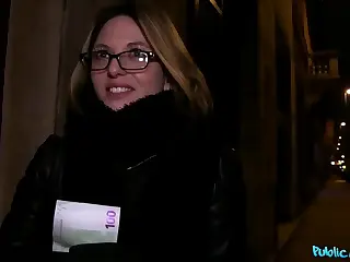Public agent French babe in glasses gets fucked on a stairwell, the urban backdrop framing their impulsive chemistry. Whispers turn to urgent breaths that bounce off concrete walls, building to a frantic peak. The cold rail against warm skin contrasts sharply, heightening the thrill of exposure.